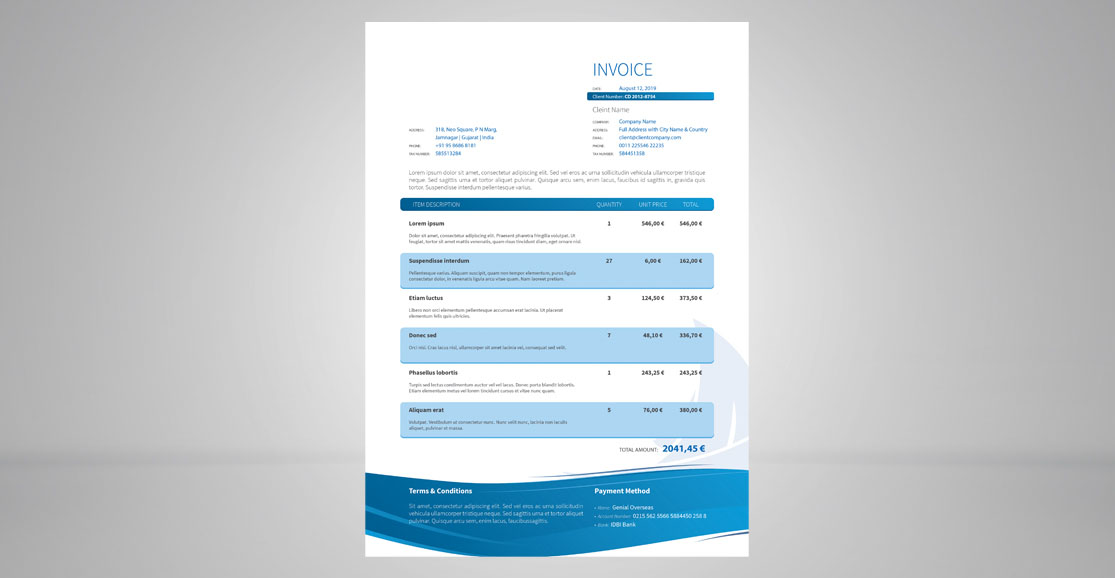 Invoice Design