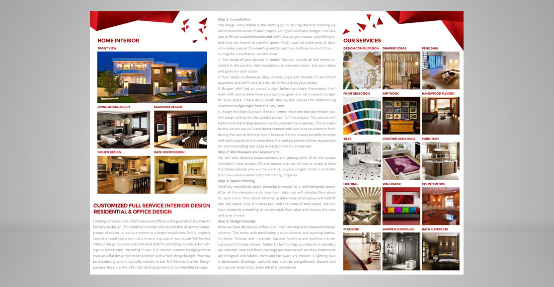 Trifold Brochure Back Design